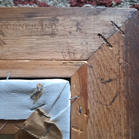 Rare Vtg H. Hargrove Signed, Matted Framed Oil Painting- Barn,Blue Cart/Buggy - Picture 9 of 13